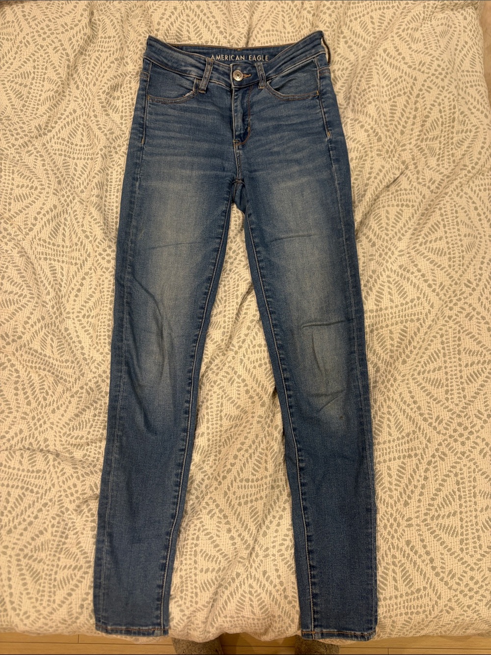 American Eagle Outfitters Blue Skinny Jeans